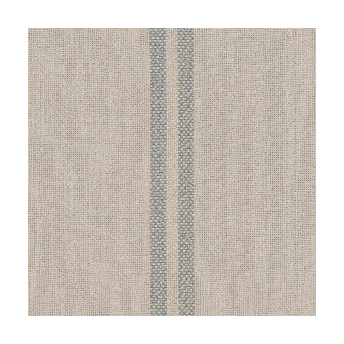 Beige and Blue Striped Upholstered Kitchen Stool with Solid Wood Legs - Madeline – image 7