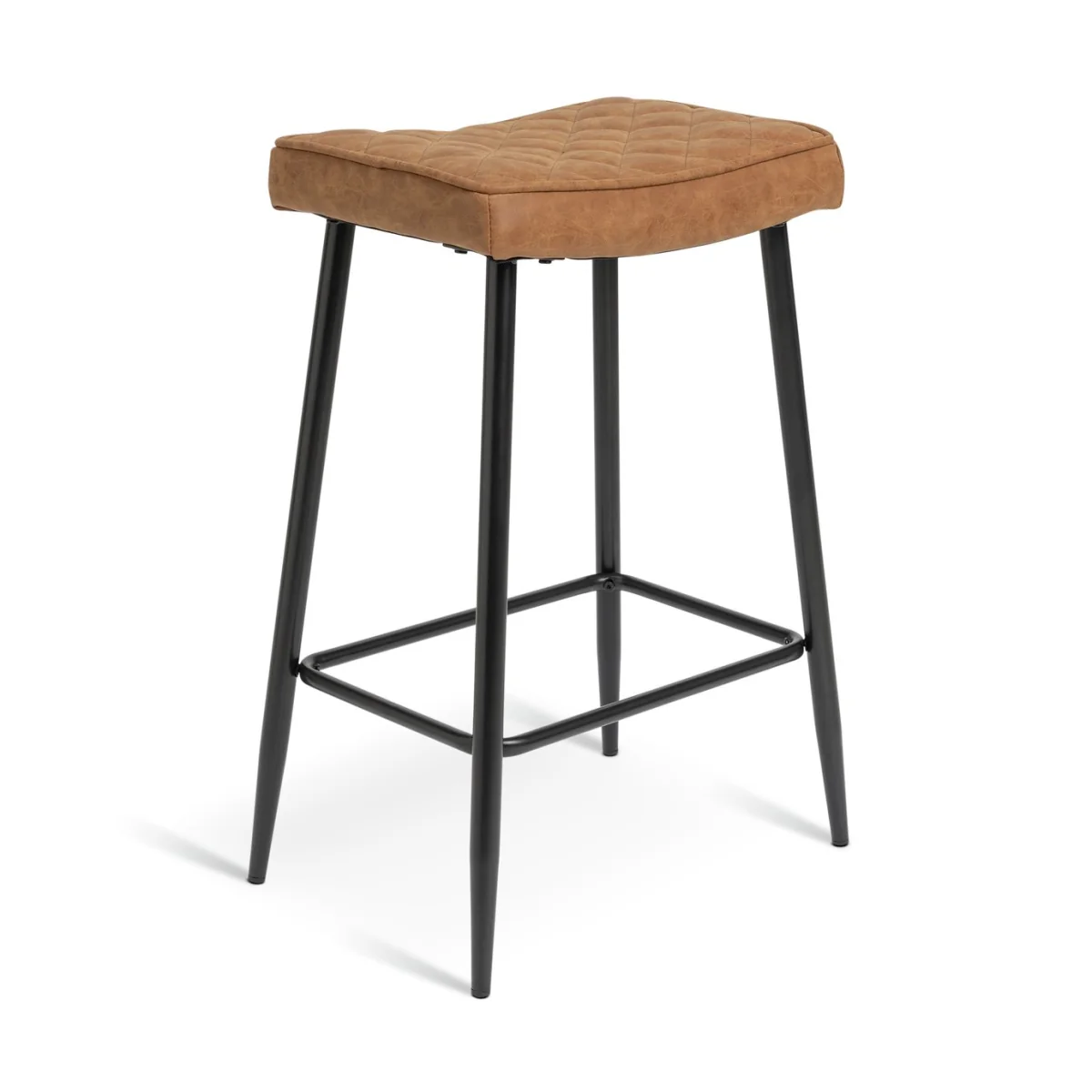 Habitat Kysen Faux Leather Bar Stool - Tan – image 2