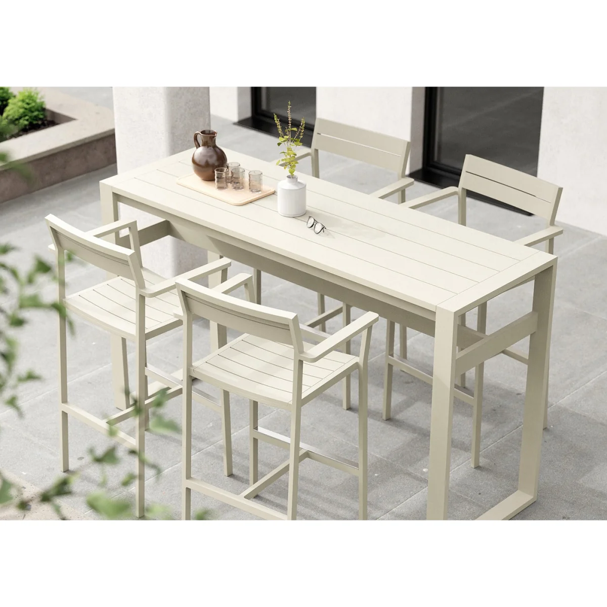 Case Eos Outdoor Bar Stool Pebble Grey – image 2