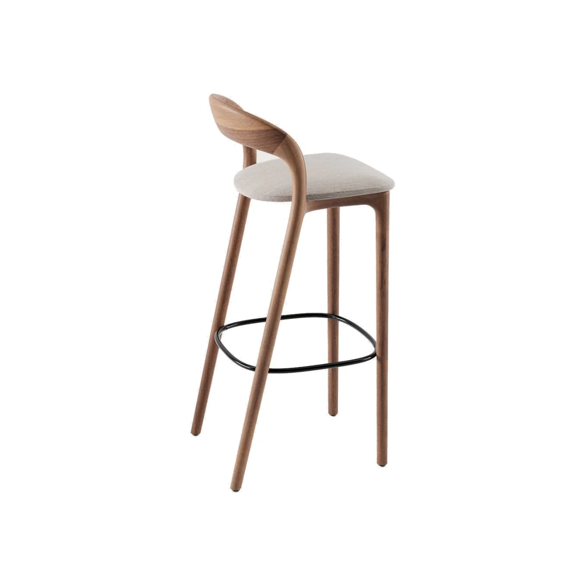 Artisan Neva Light Barstool White Oiled Oak with White Footrest Revive 0324 65cm – image 1