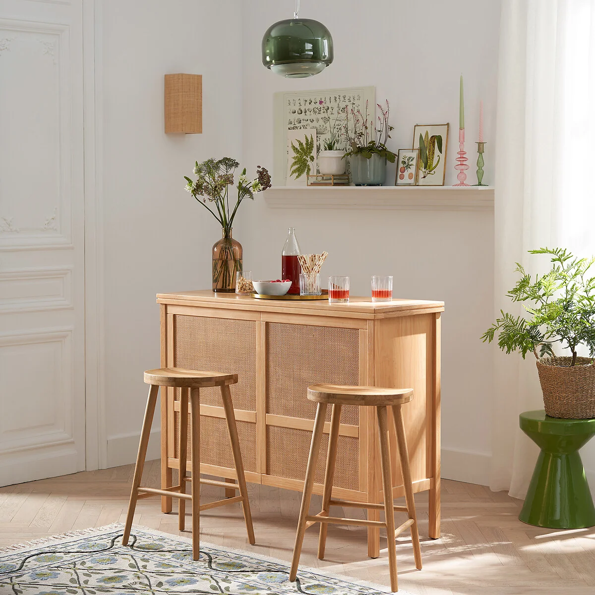 Dragy 68cm High Solid Oak Bar Stool – image 2