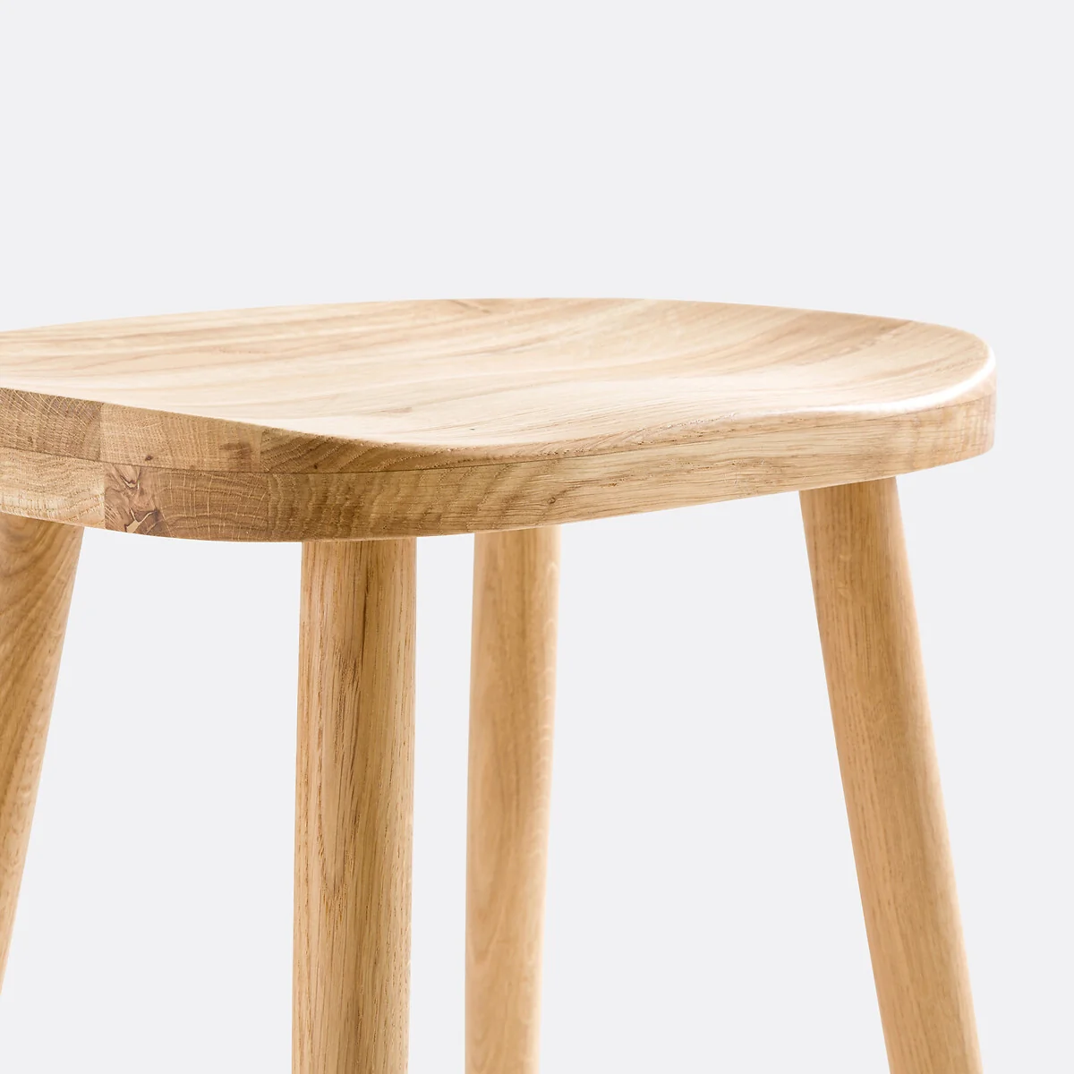 Dragy 68cm High Solid Oak Bar Stool – image 7
