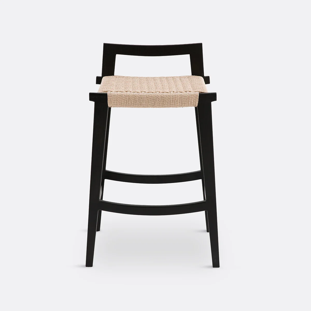 Hokito Oak & Weaving Bar Stool – image 2