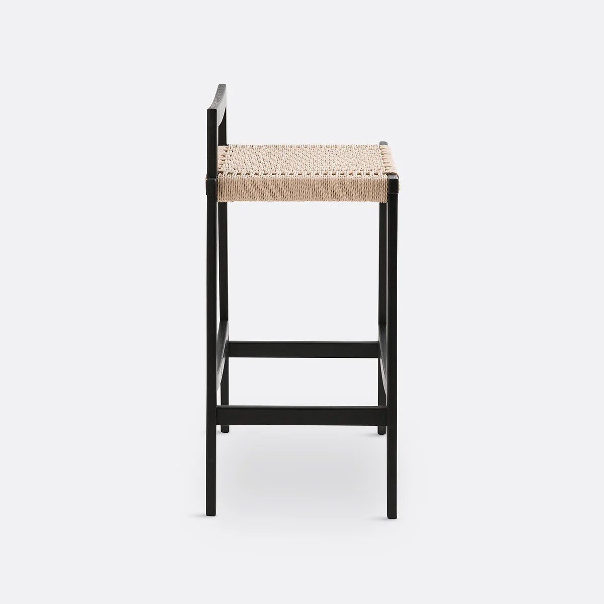 Hokito Oak & Weaving Bar Stool – image 3