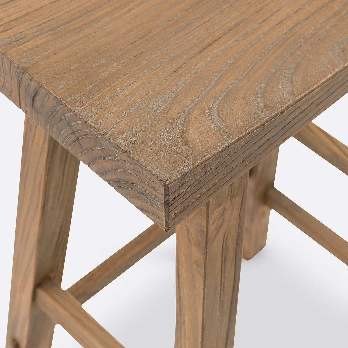 Asayo Bar Stool in Solid Elm, H75 cm – image 4