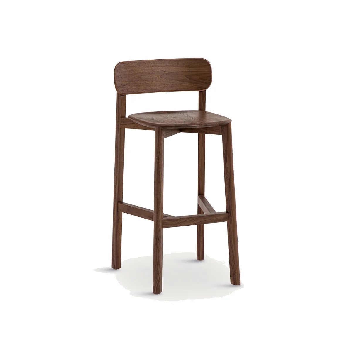Batignolles Walnut Bar Stool, Designed By Emmanuel Gallina – image 1