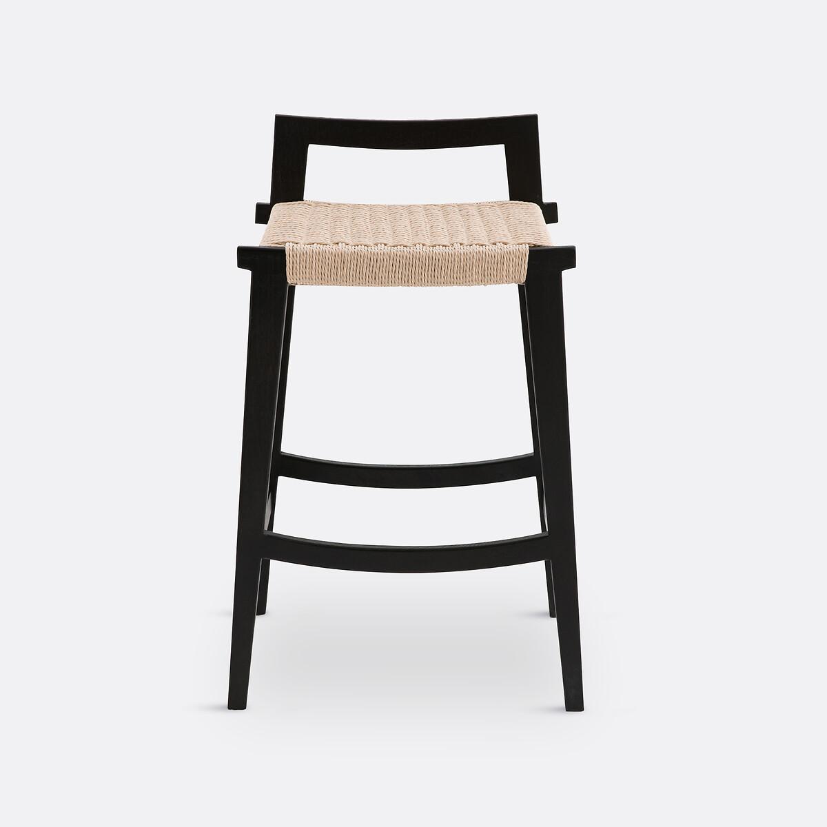 Hokito Oak & Weaving Bar Stool – image 2