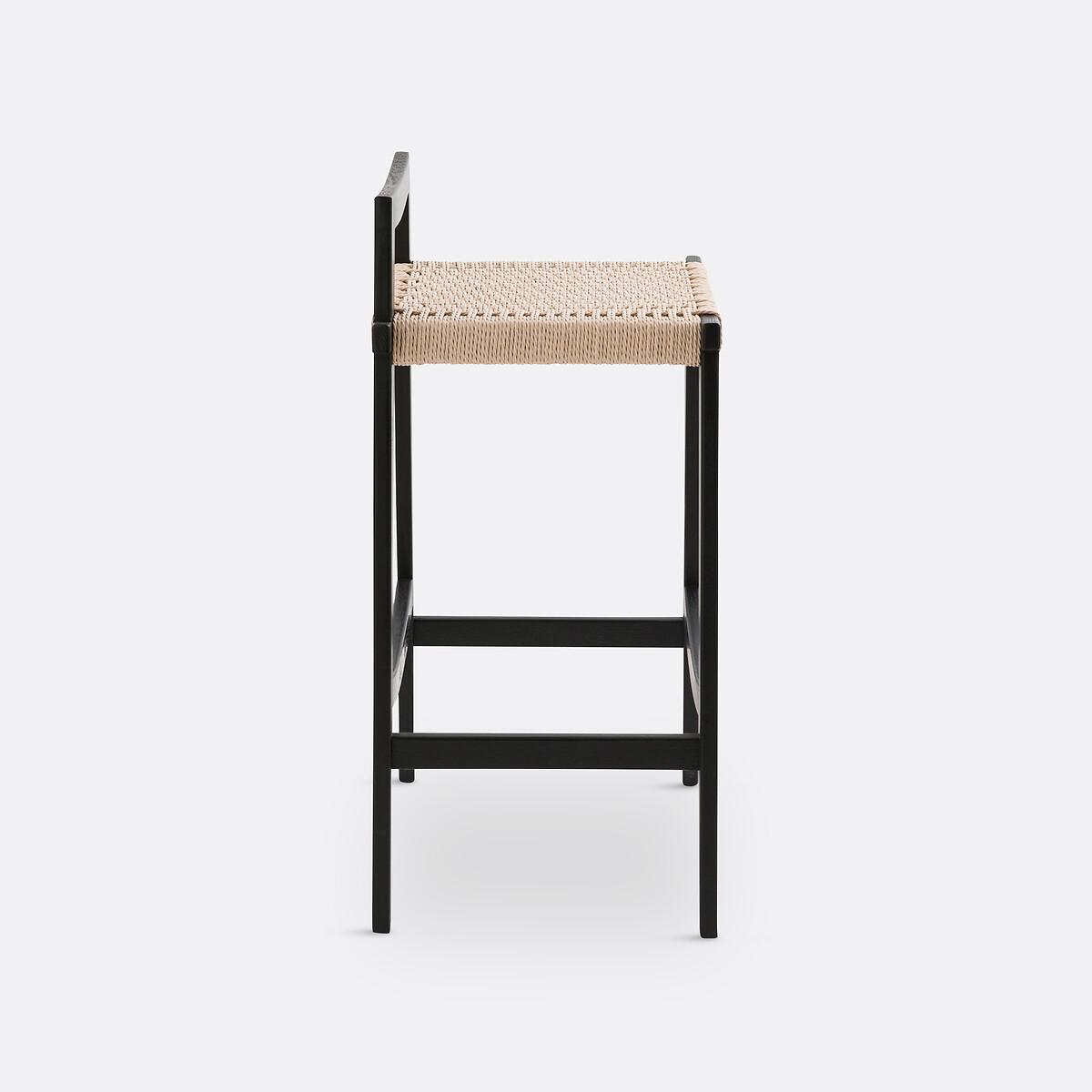 Hokito Oak & Weaving Bar Stool – image 3