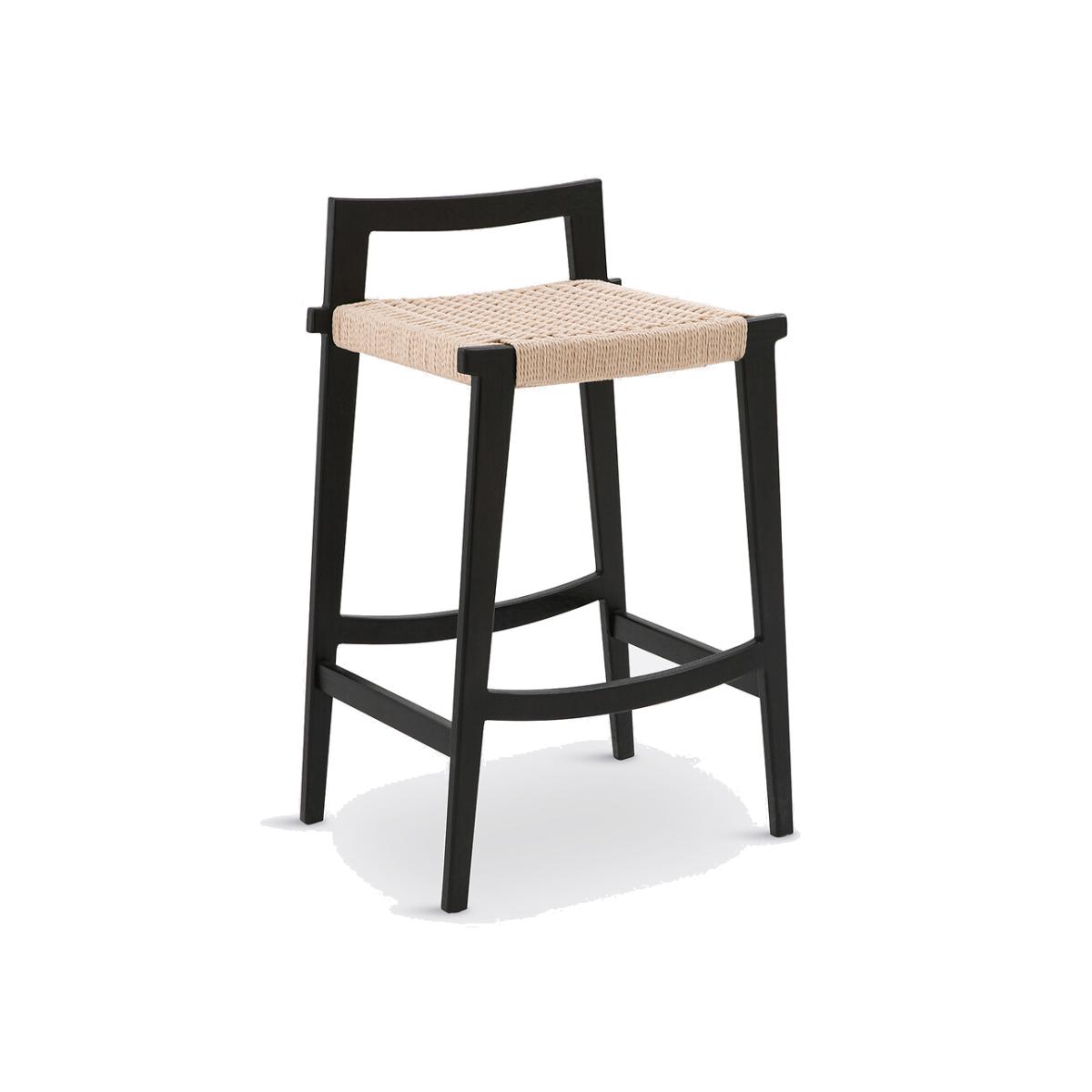 Hokito Oak & Weaving Bar Stool – image 1