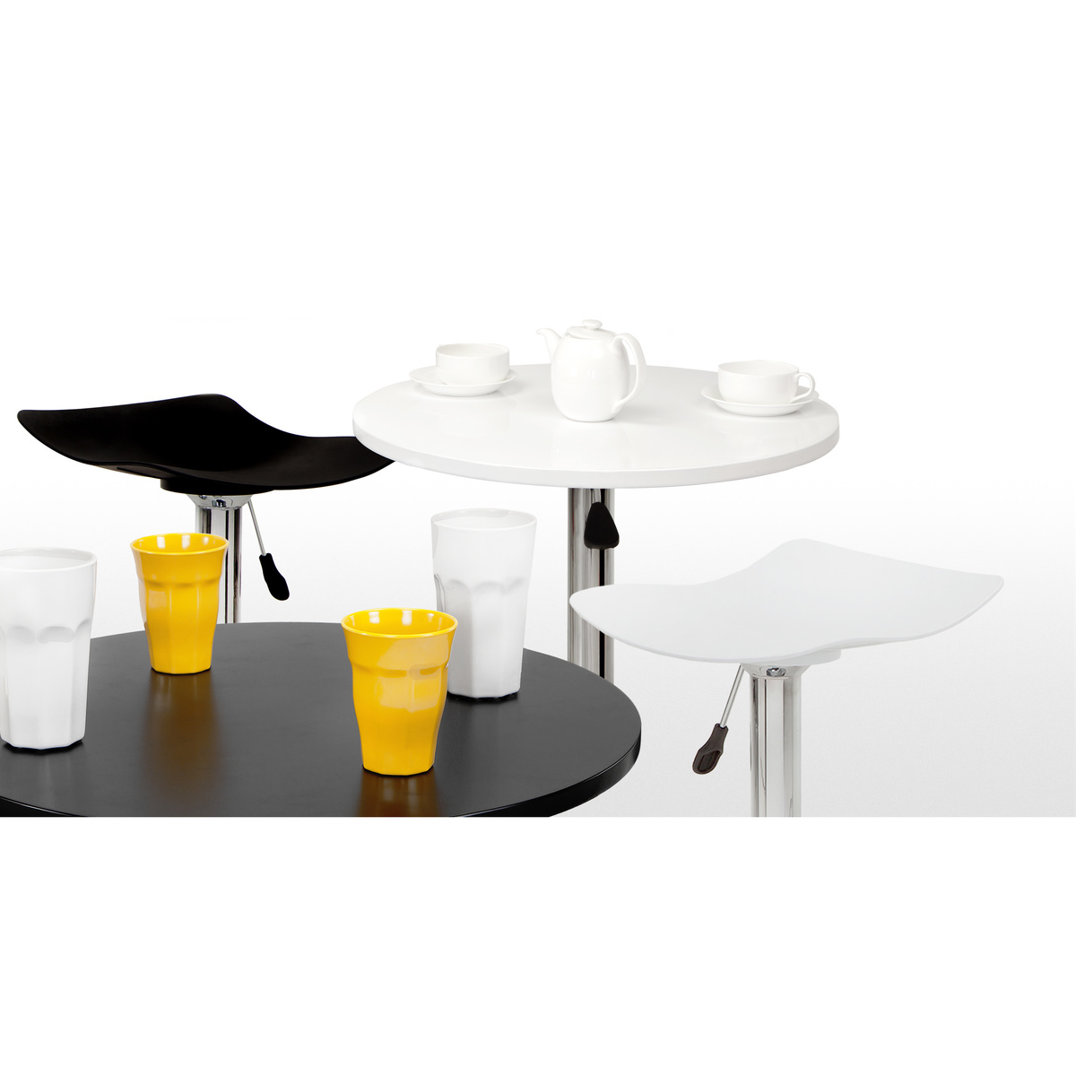 Set of 2 Kite Adjustable Barstools, White – image 6