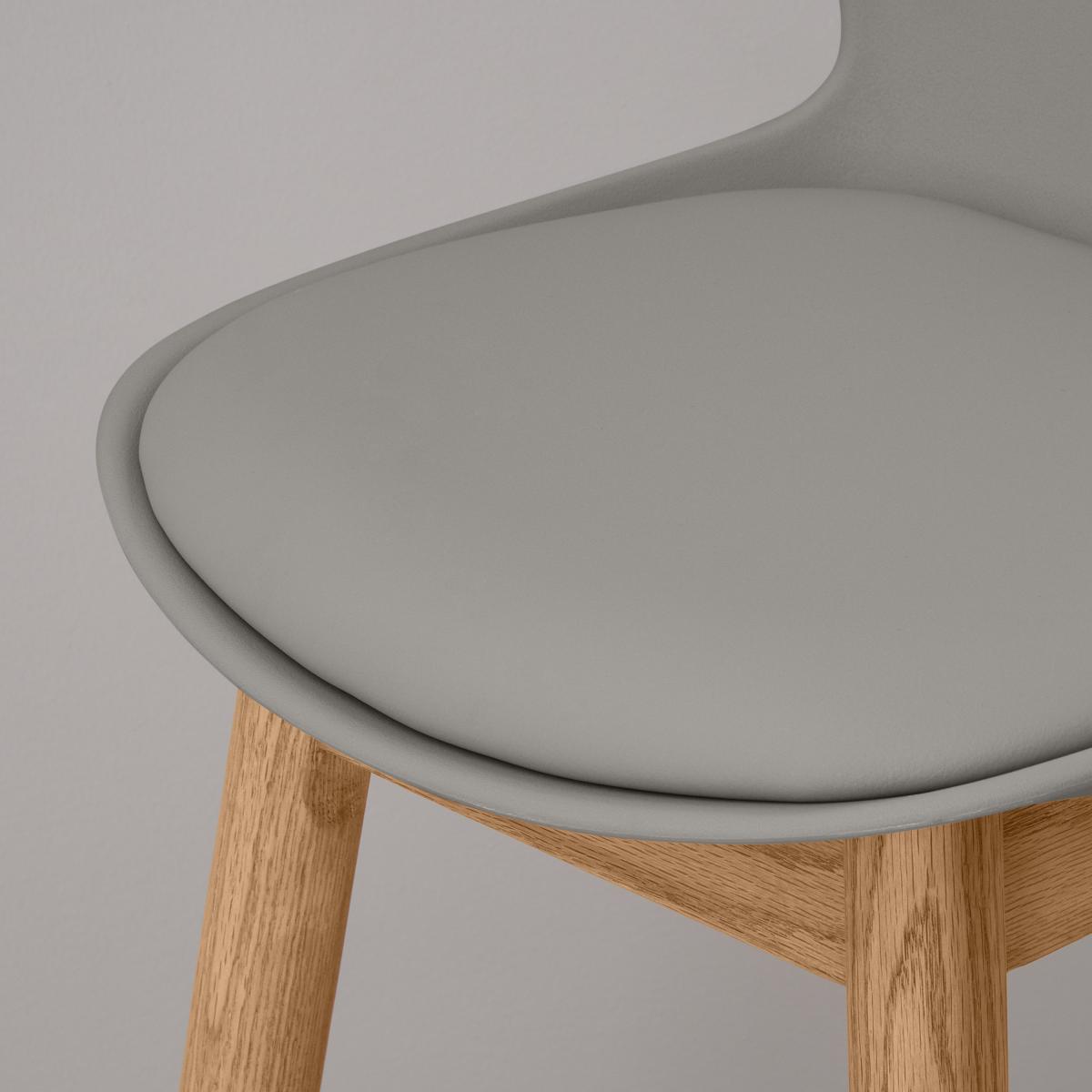 Thelma Counter Bar Stool, Oak and Grey – image 5