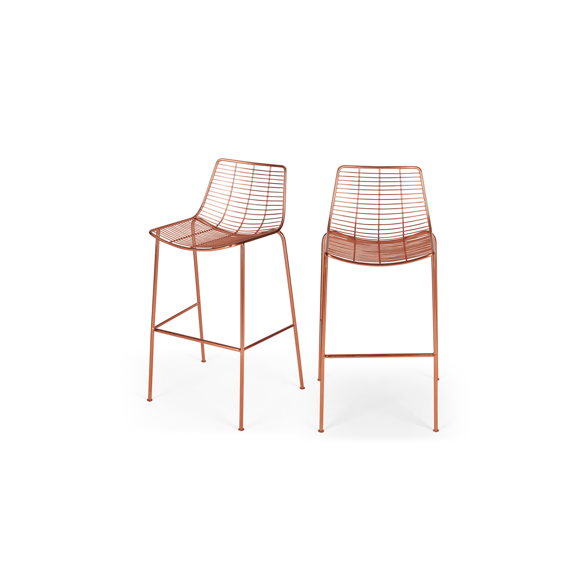 Set of 2 Marvel Barstool, Copper – image 2