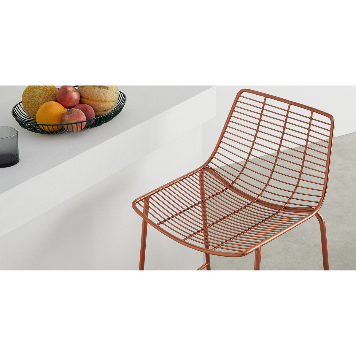 Set of 2 Marvel Barstool, Copper – image 4