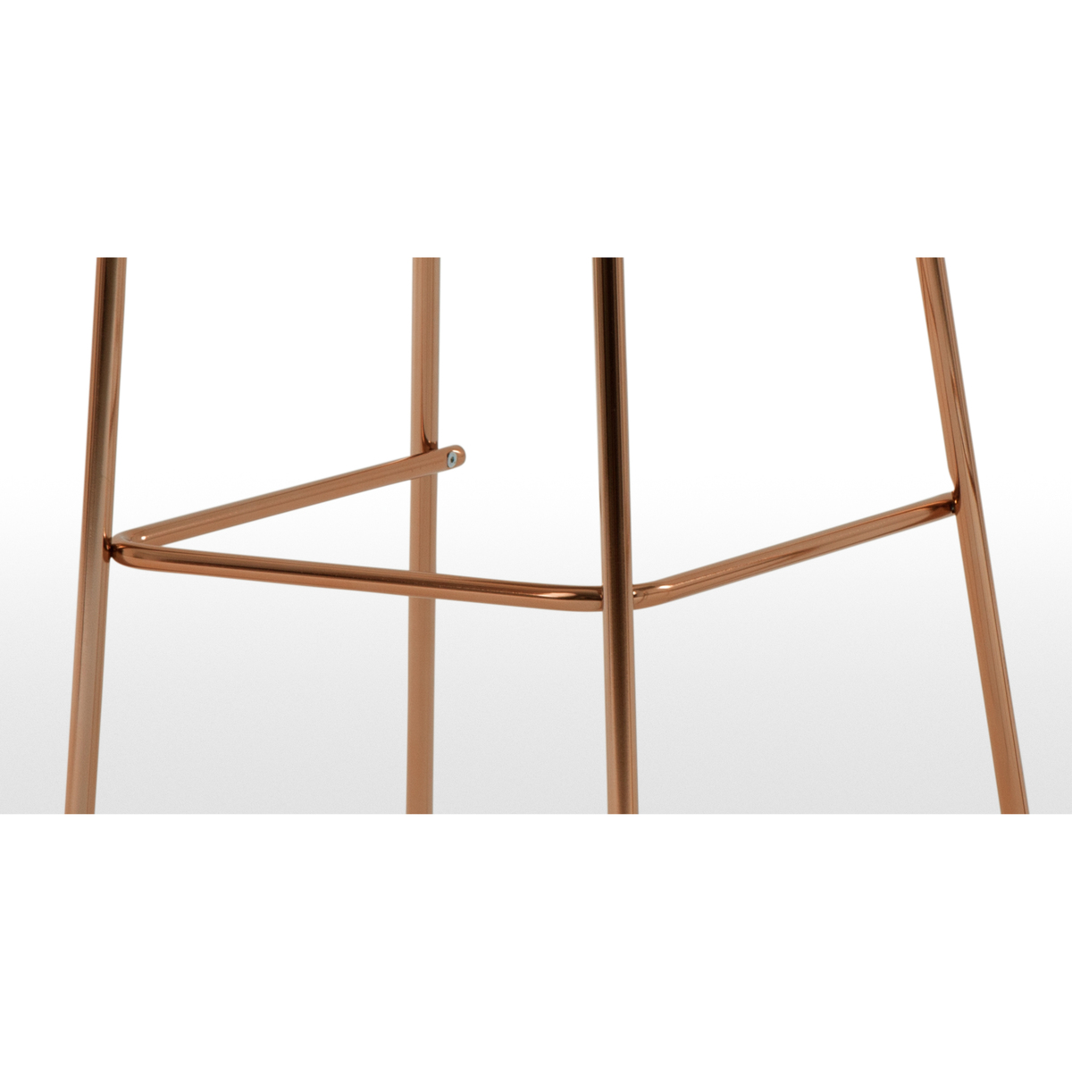 Set of 2 Syrus Barstools, Grey and Copper – image 5