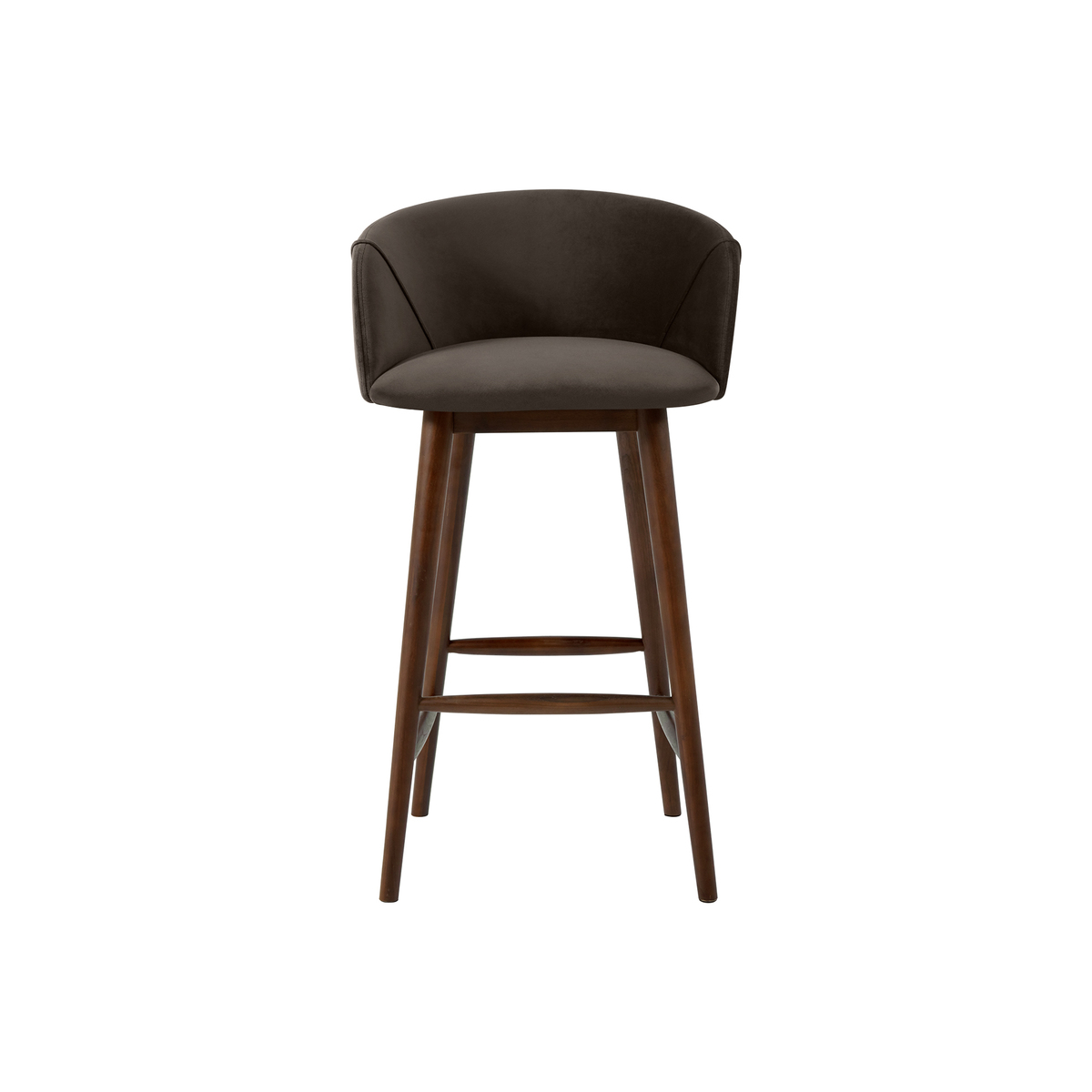 Lule Barstool, Otter Grey Velvet – image 7