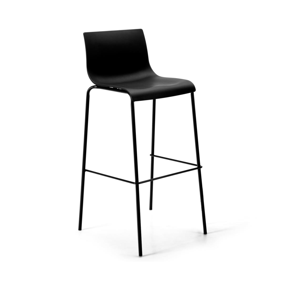 Set of 2 Piloti Bar Stools, Black – image 6