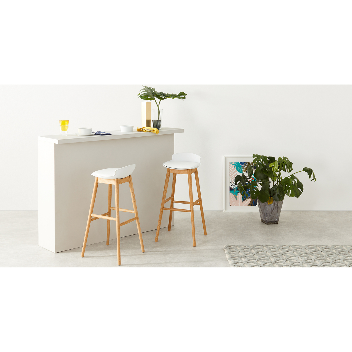 Thelma Barstool, Oak and White – image 2
