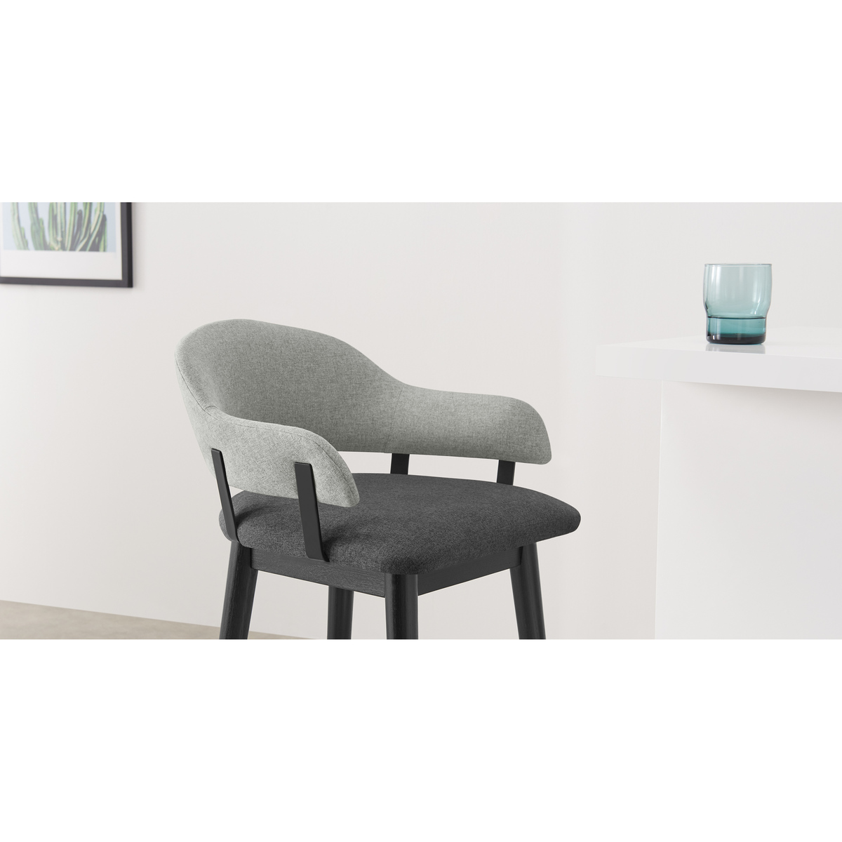 Neilson Counter Height Bar Stool, Marl and Hail Grey – image 3
