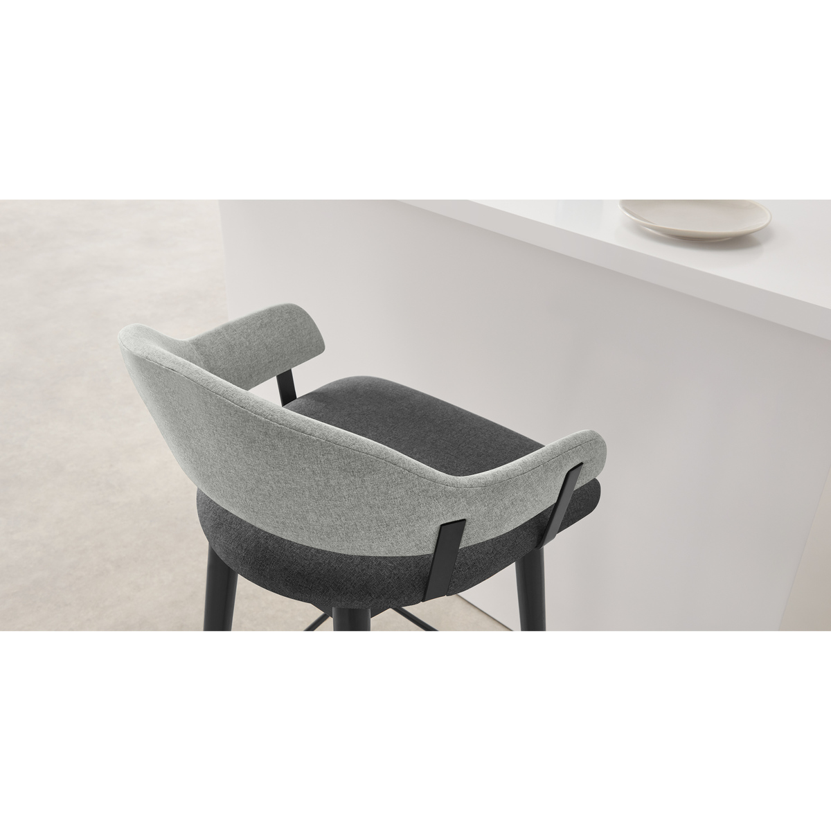 Neilson Counter Height Bar Stool, Marl and Hail Grey – image 4
