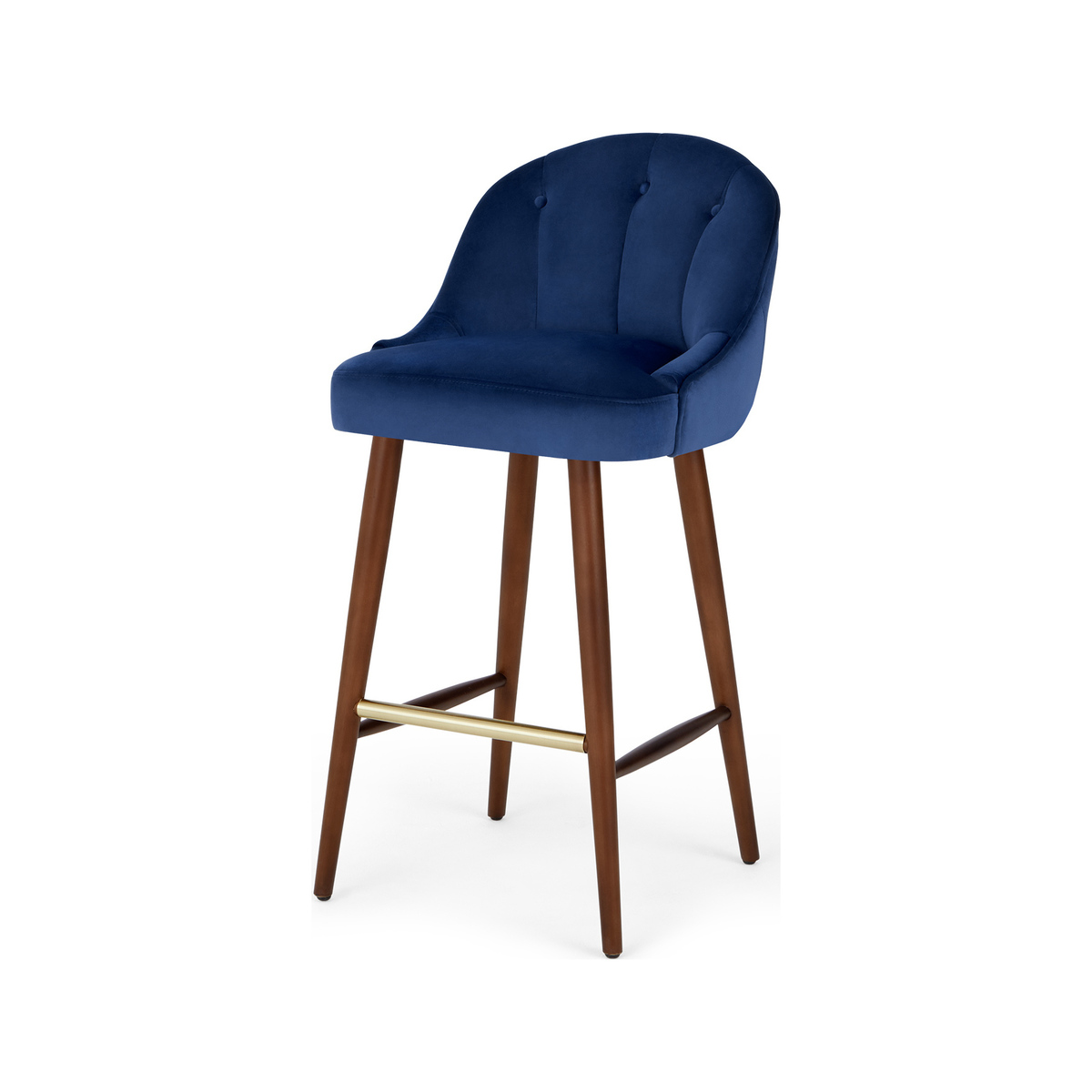 Margot Barstool, Electric Blue Velvet – image 1