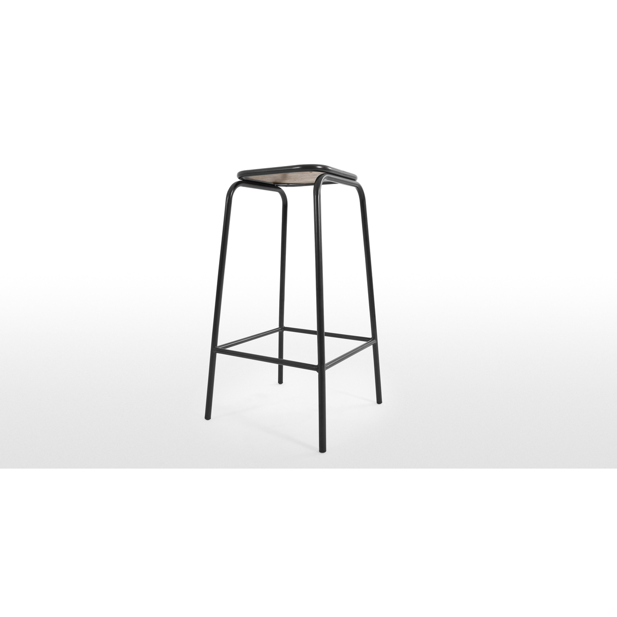 Wigbert Barstool, Oak and Black – image 4
