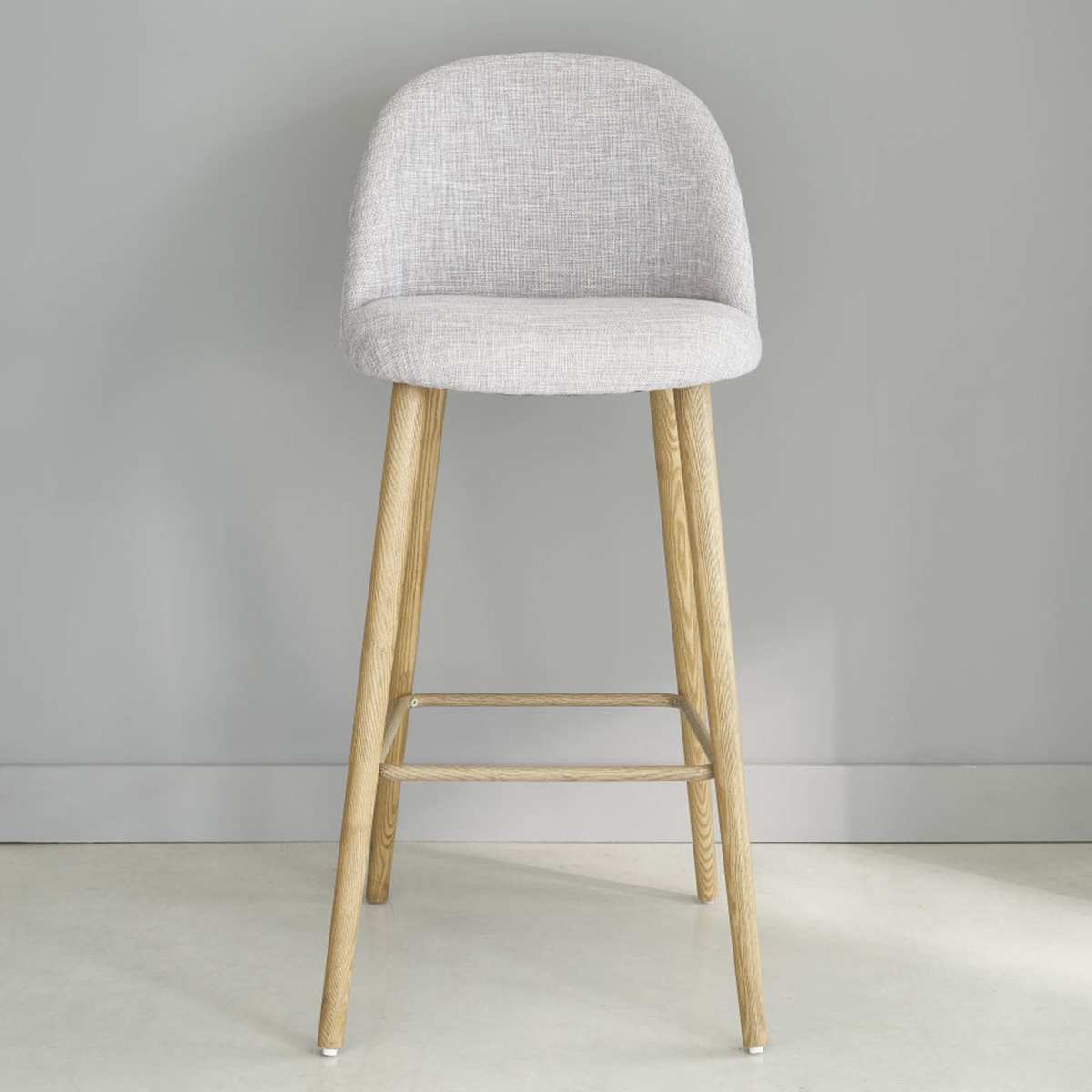 Light Grey Marl and Ash Vintage Bar Chair Mauricette – image 7