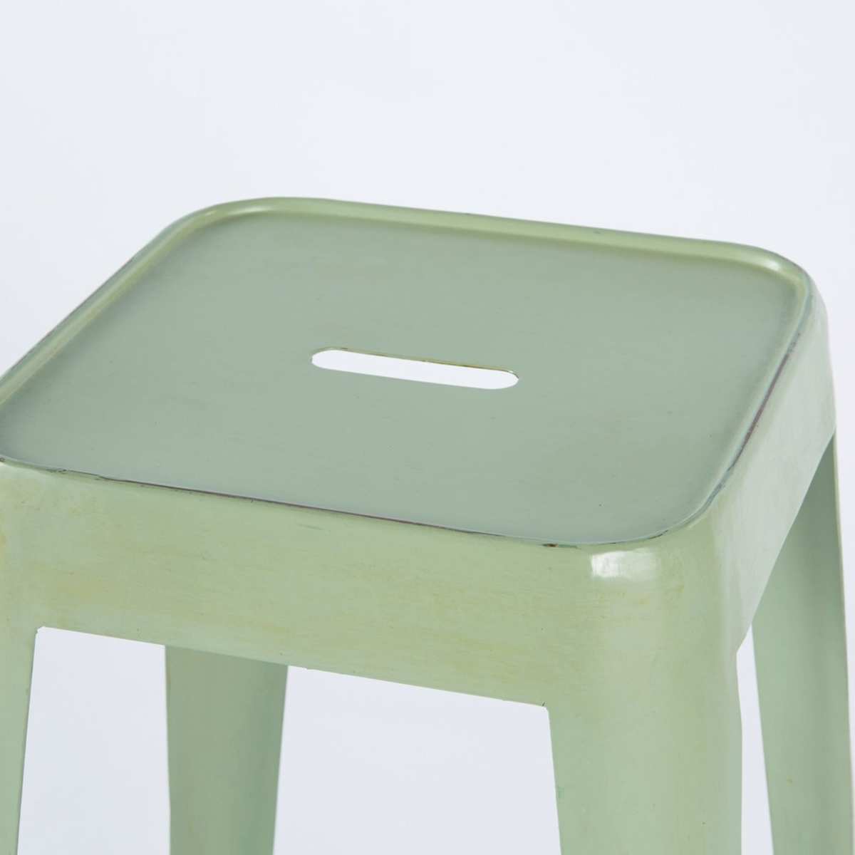 Light Green Metal Industrial Bar Stool Tom – image 3
