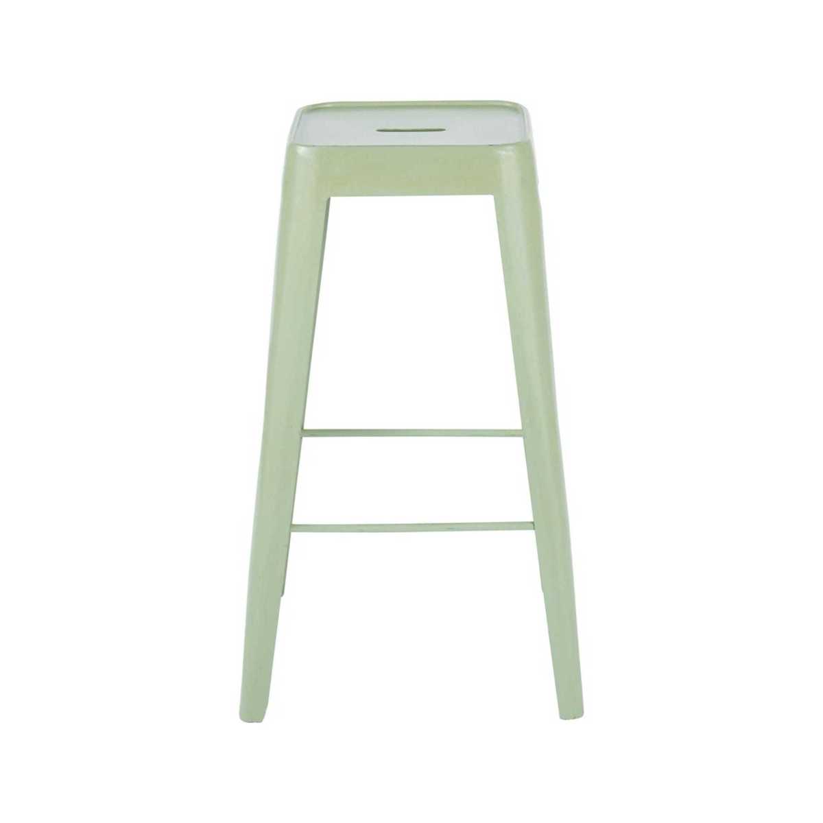 Light Green Metal Industrial Bar Stool Tom – image 2