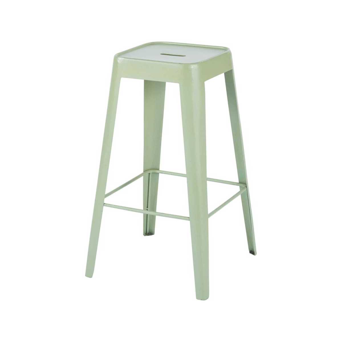 Light Green Metal Industrial Bar Stool Tom – image 1