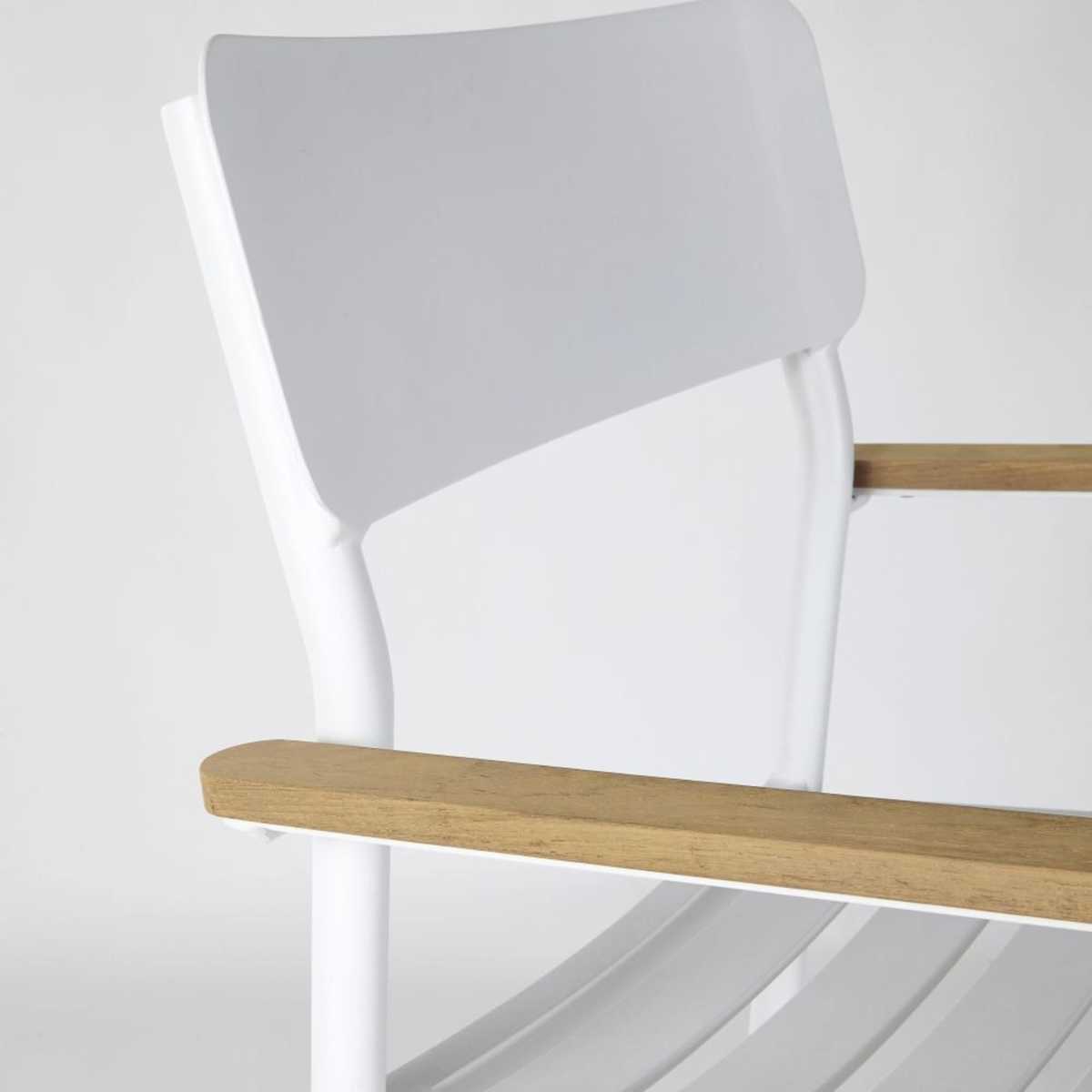 Professional Metal and Teak Bar Stool H110 Regate Pro – image 3