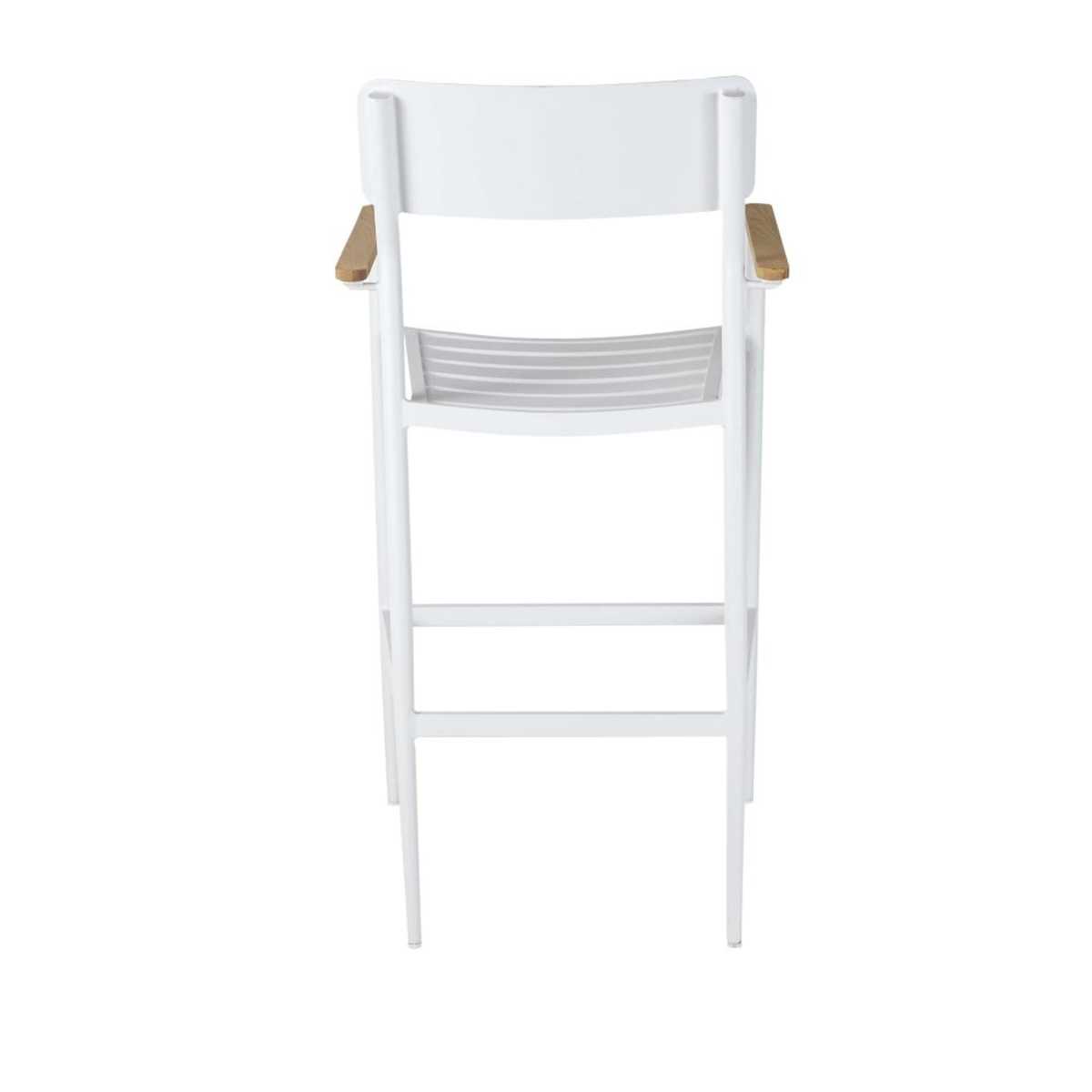 Professional Metal and Teak Bar Stool H110 Regate Pro – image 4