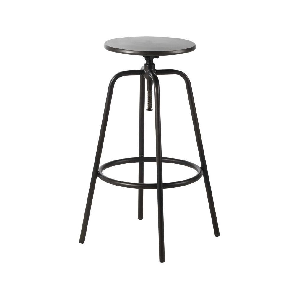 Bar stool in black metal – image 1