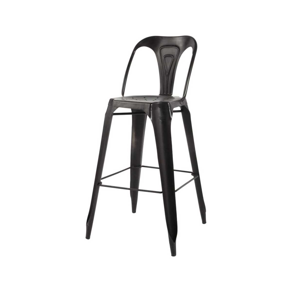 Metal industrial bar chair in black Multipl's – image 1