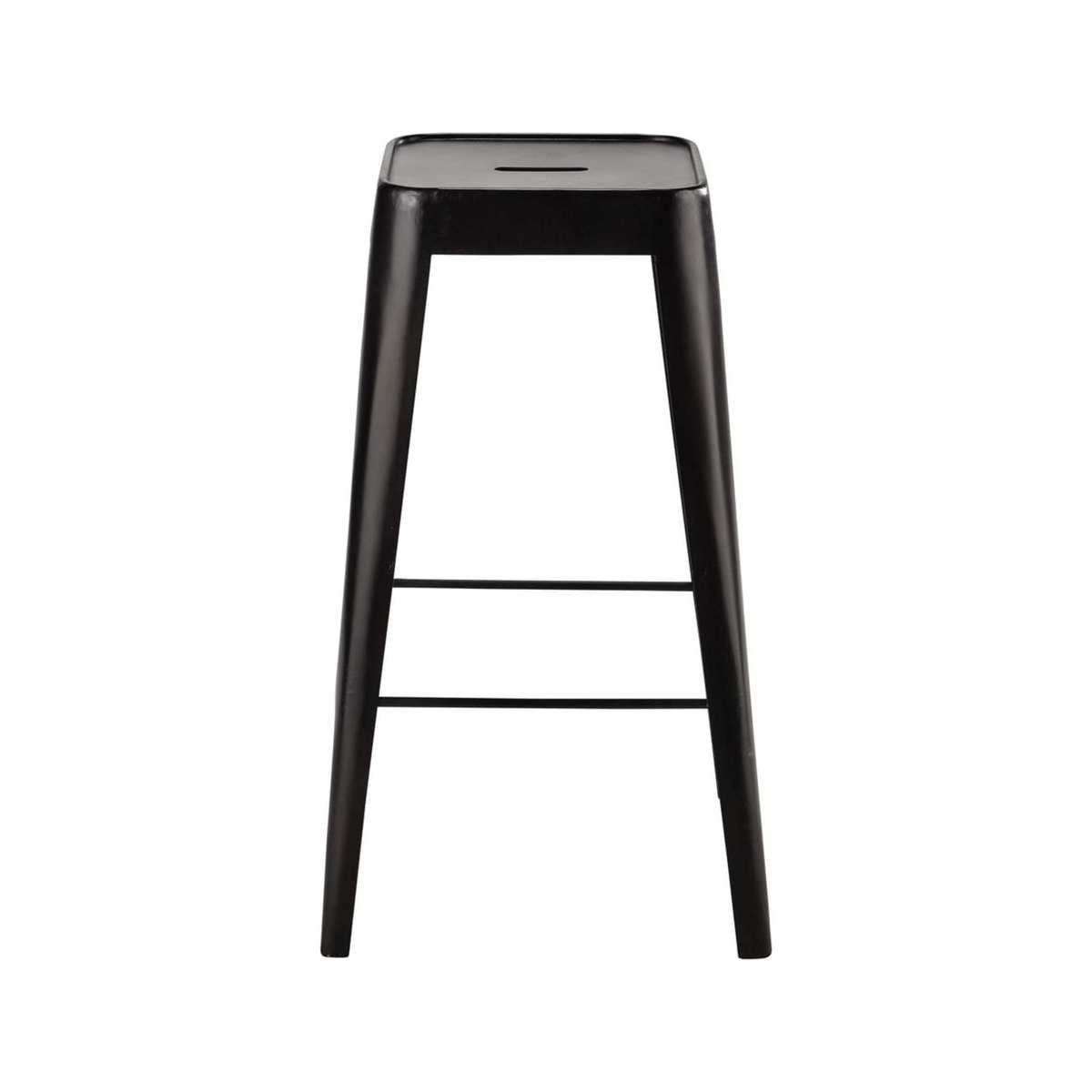 Metal bar stool in black Tom – image 2
