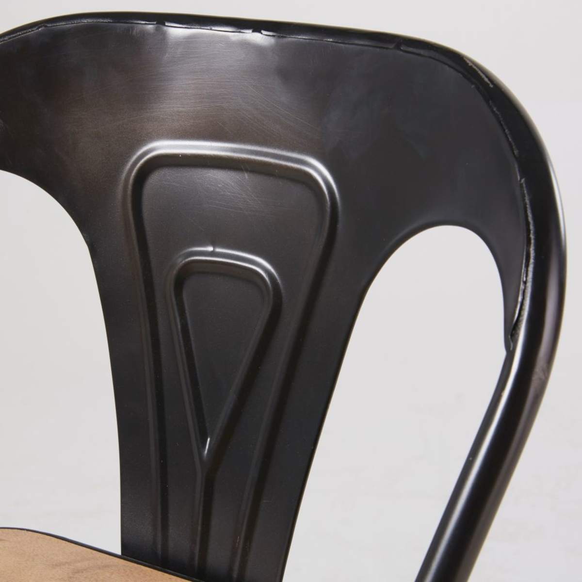 Professional Black Metal and Mango Wood Bar Chair H79 Manufacture Business – image 4