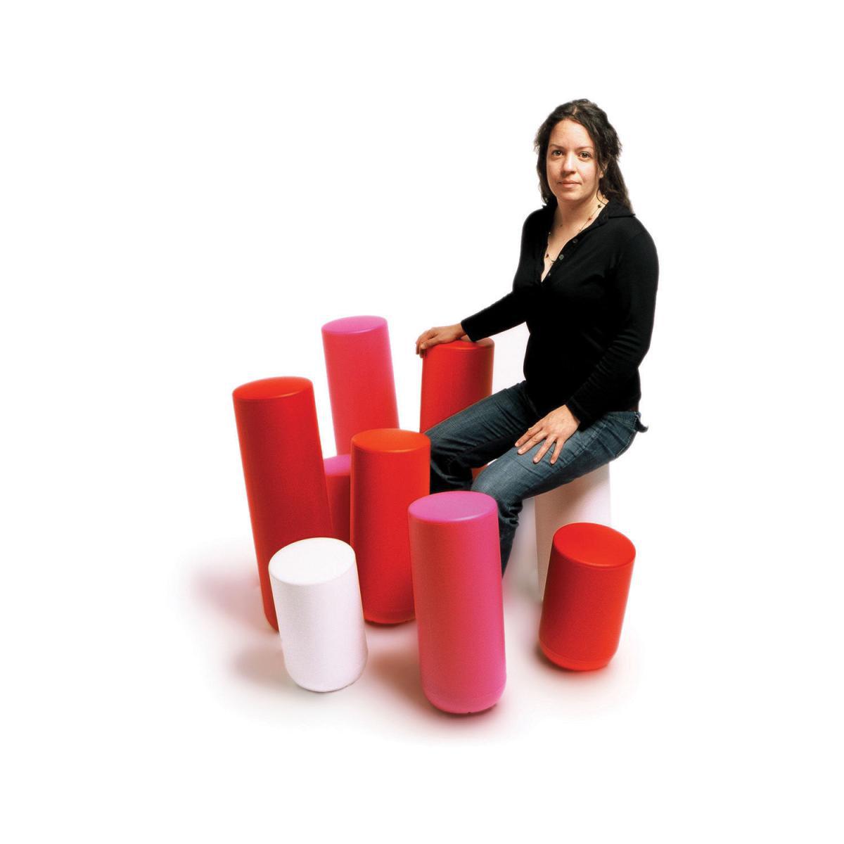 Sway Bar stool - H 66,5 cm - Plastic by Thelermont Hupton White – image 2