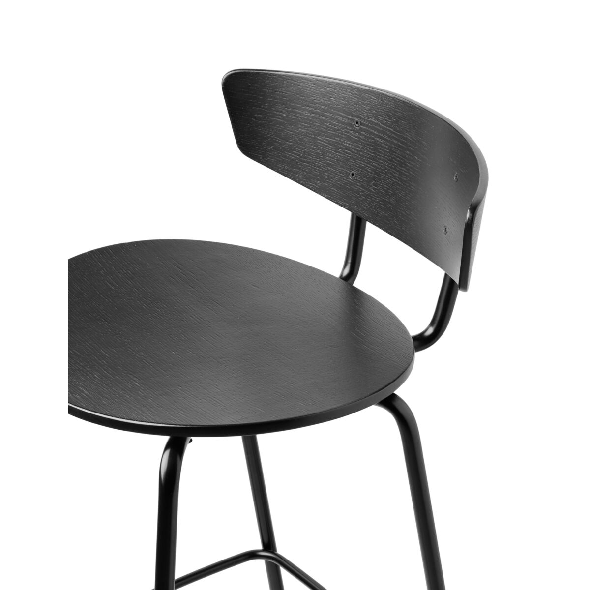 Herman Bar chair - / High - H 76 cm by Ferm Living Black – image 2