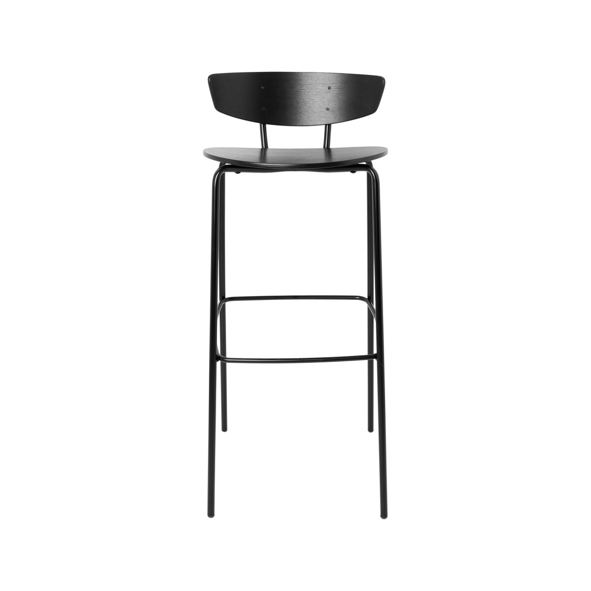 Herman Bar chair - / High - H 76 cm by Ferm Living Black – image 1