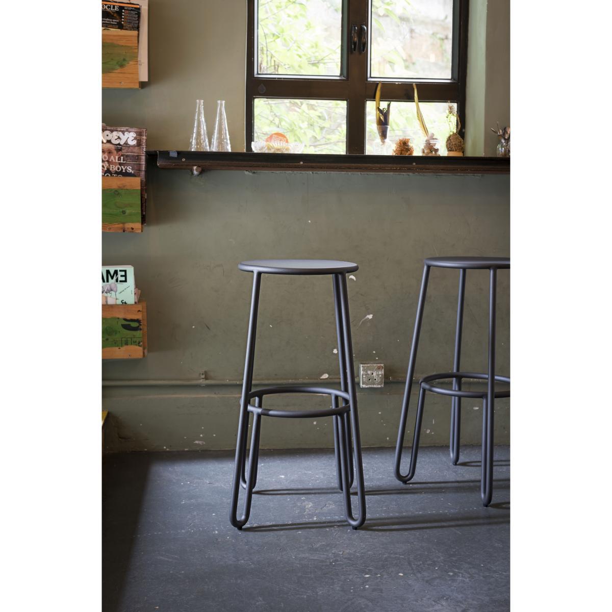 Huggy Bar stool - / H 75 cm - Set of 2 by Maiori Black – image 3