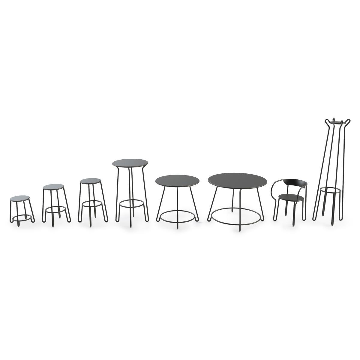 Huggy Bar stool - / H 75 cm - Set of 2 by Maiori Black – image 4