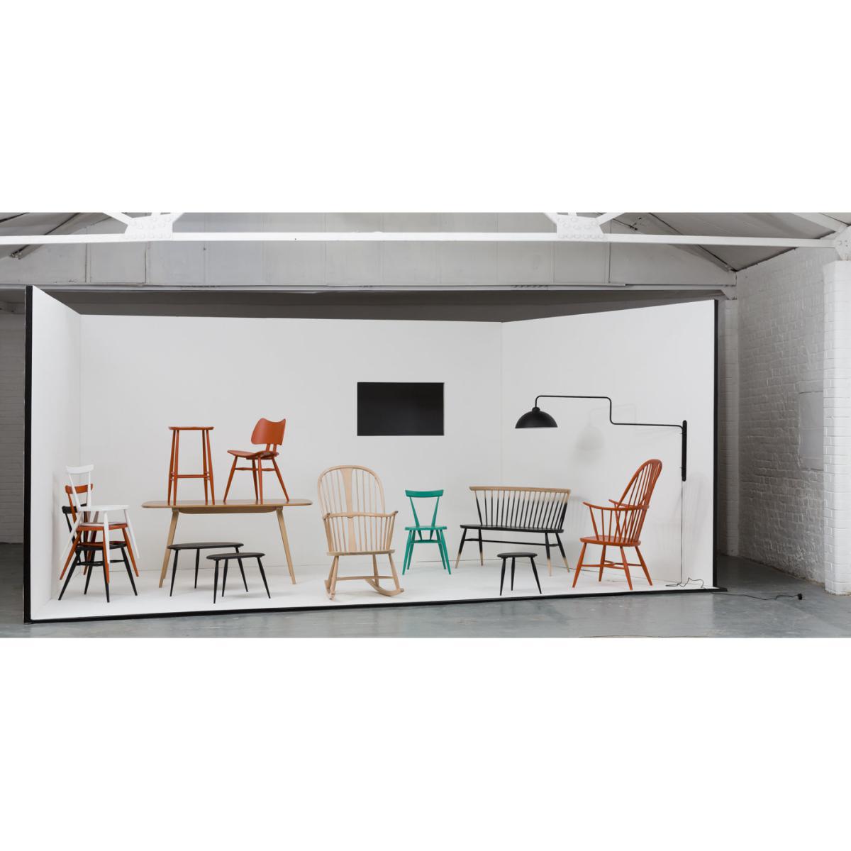 Bar Stool Bar stool - Wood H 65 cm - Reissue 1950' by Ercol Black – image 3