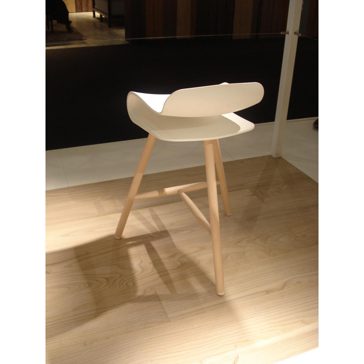 BCN Wood Bar stool - H 66 cm - Plastic & wood legs by Kristalia Black/Natural wood – image 6