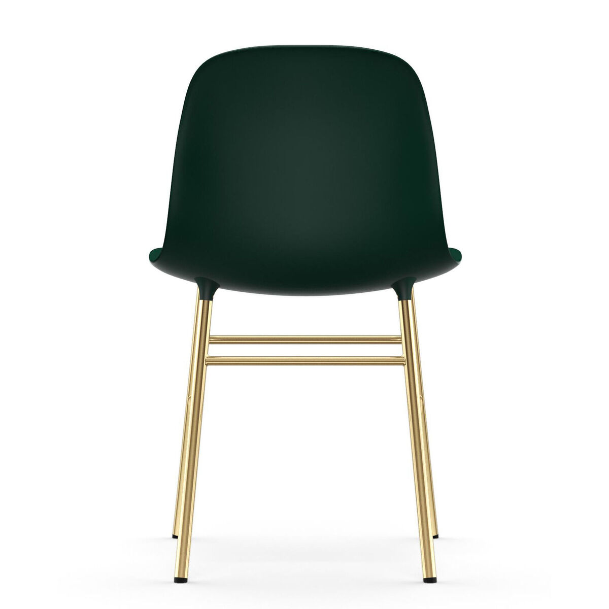 Form Chair - / Brass foot by Normann Copenhagen Green/Gold – image 3