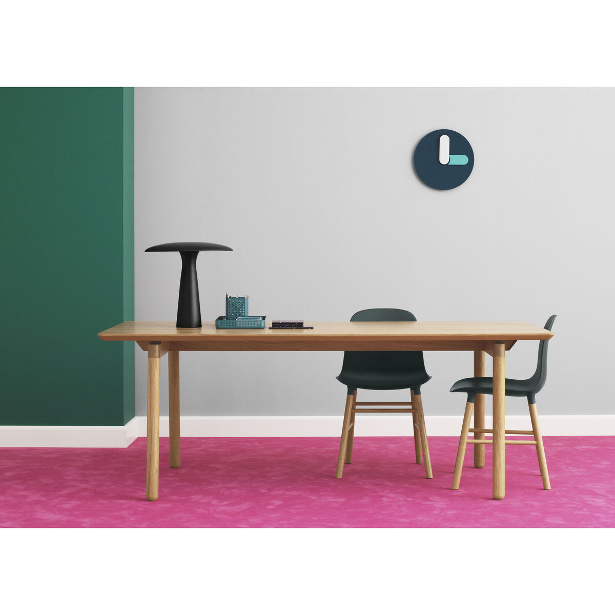 Form Chair - / Brass foot by Normann Copenhagen Green/Gold – image 4