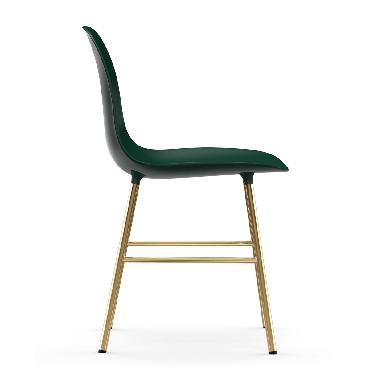 Form Chair - / Brass foot by Normann Copenhagen Green/Gold – image 7