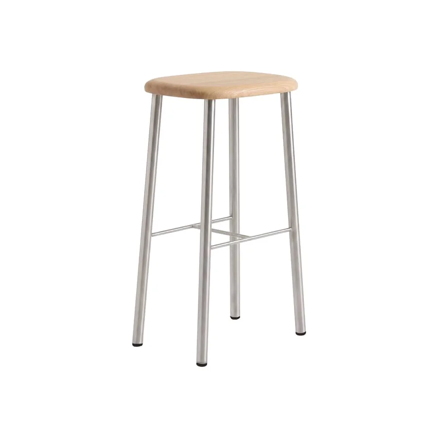 Bird Bar stool natural wood / Height: 75 cm - Unpadded - raawii – image 1