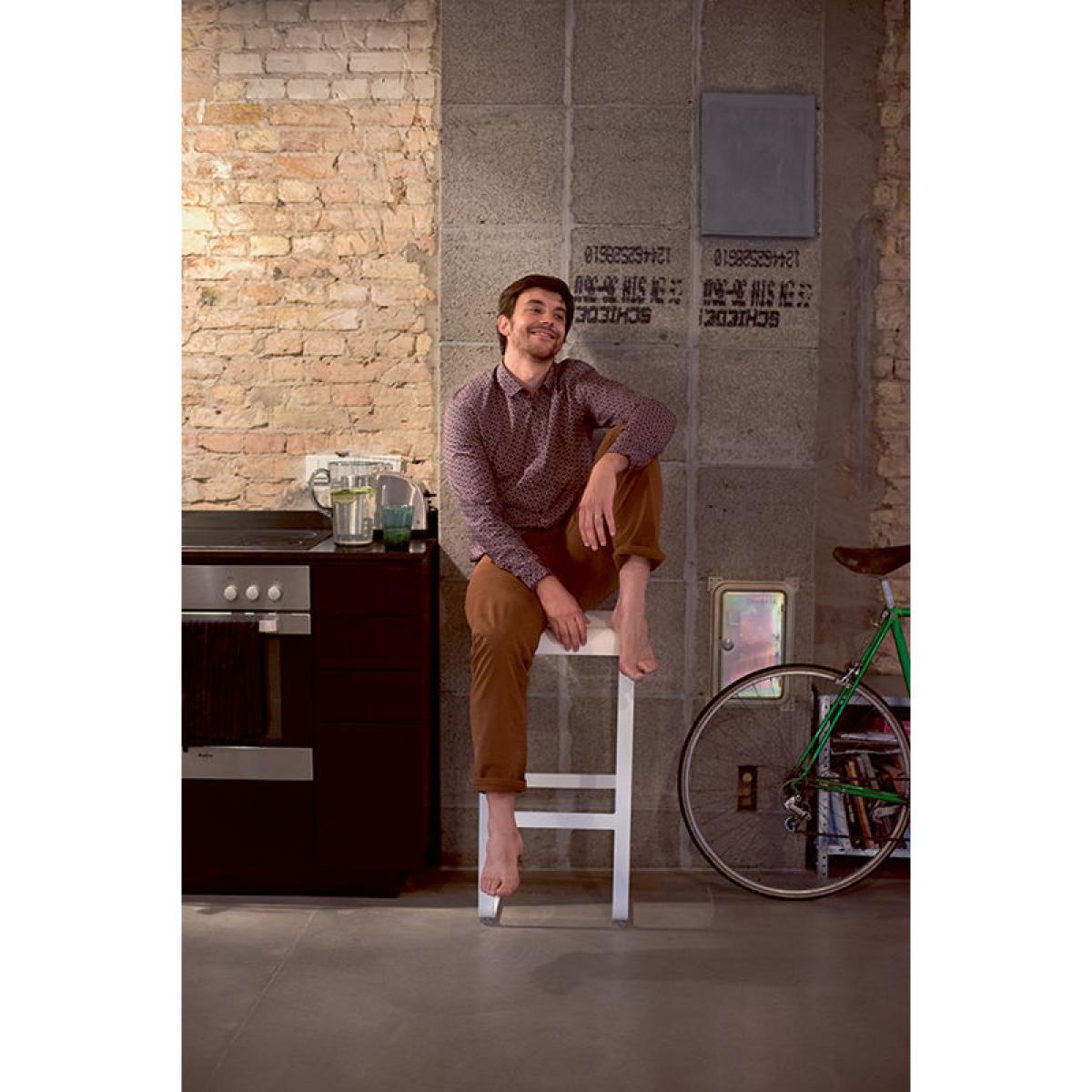 Bellevie High stool - H 75 cm / Aluminium by Fermob Black – image 2