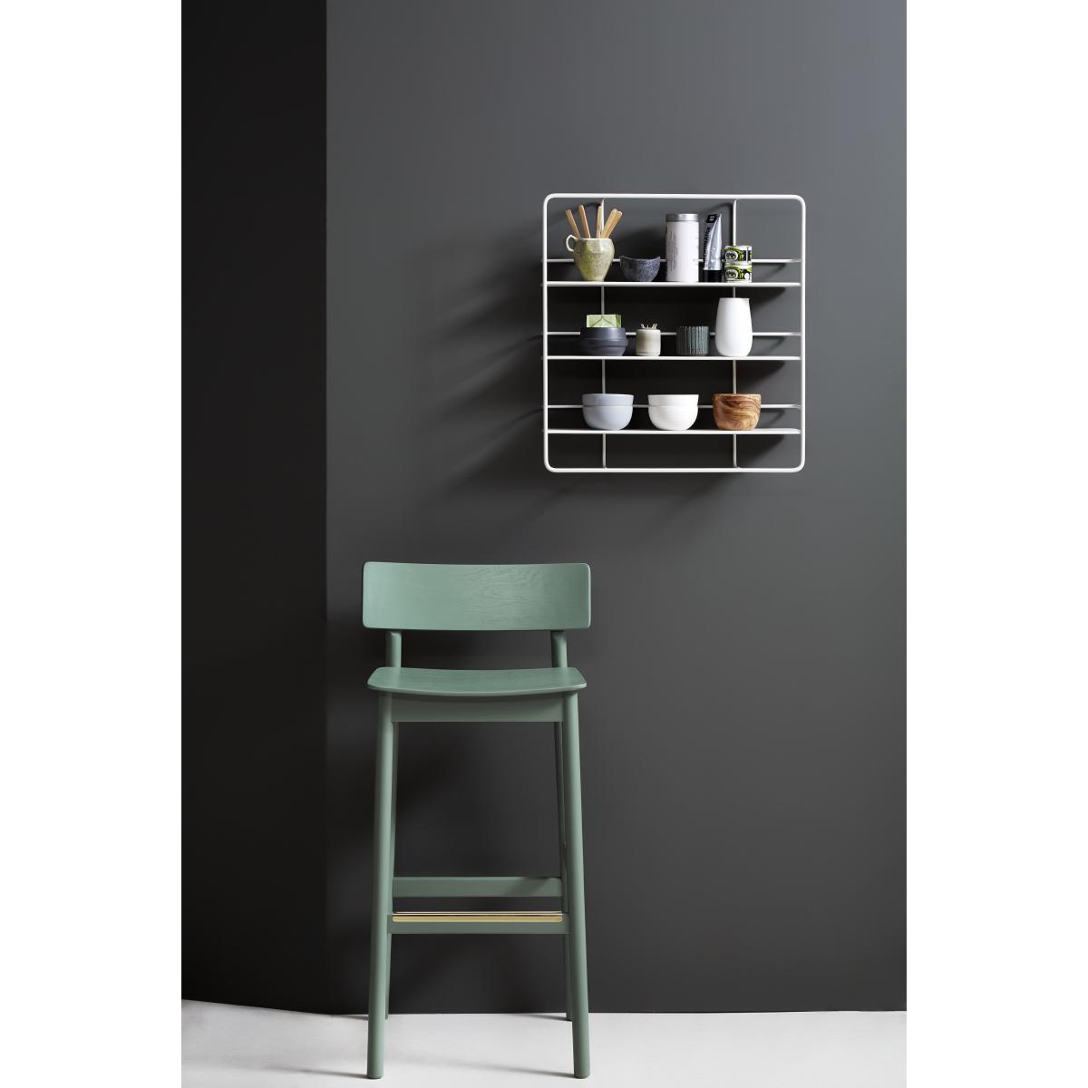 Pause Bar stool - Oak - H 75 cm by Woud Black – image 5