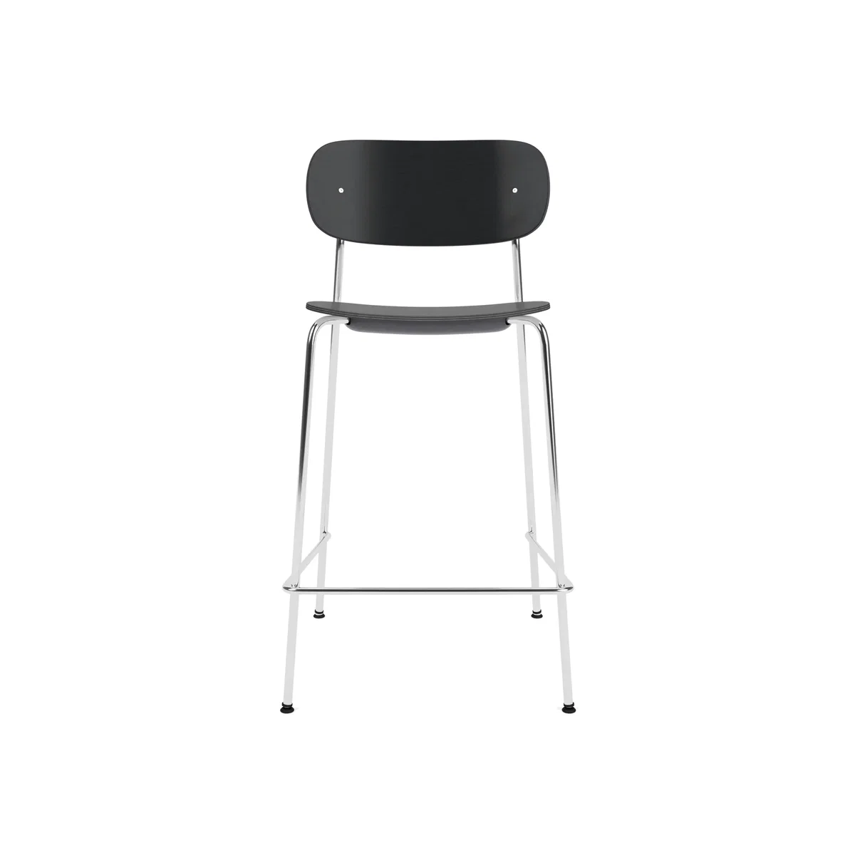 Audo Copenhagen Co Bar Chair bar stool Black oak-chromed steel 65 cm – image 1