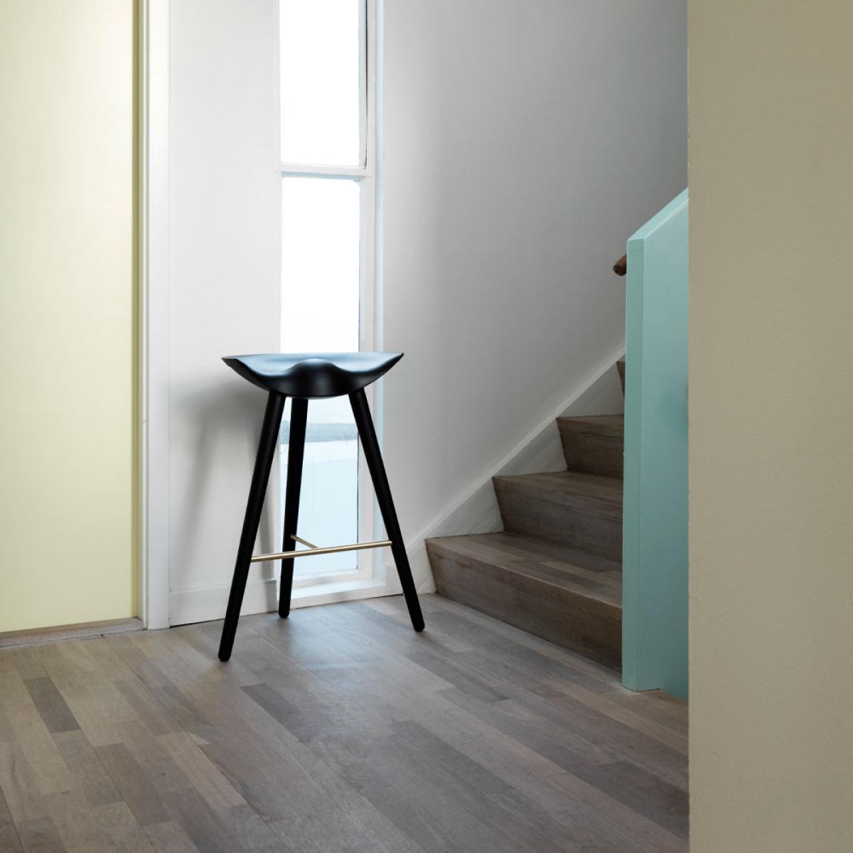 Audo Copenhagen ML 42 Barstool Black stained beech brass – image 2